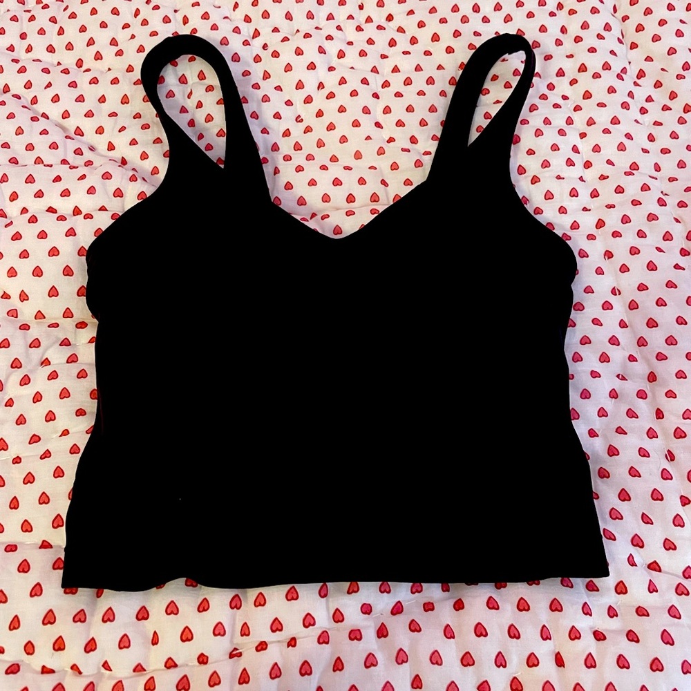 LULULEMON BLACK ALIGN TANK SIZE 0